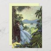 Vintage Liebe und Romantik, romantische tropische  (Vorne/Hinten)