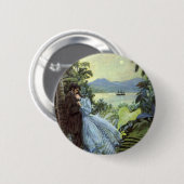 Vintage Liebe und Romantik, romantische tropische Button (Vorne & Hinten)