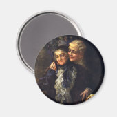 Vintage Liebe und Romantik, romantische Viktoriani Magnet (Vorderseite/Rückseite)