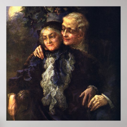 Vintage Liebe und Romantik, romantische Viktoriani Poster (Vorne)