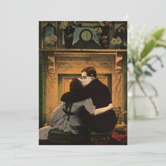 Vintage Liebe und Romantik, Romantischer Feuerplat (Stehend Vorderseite)