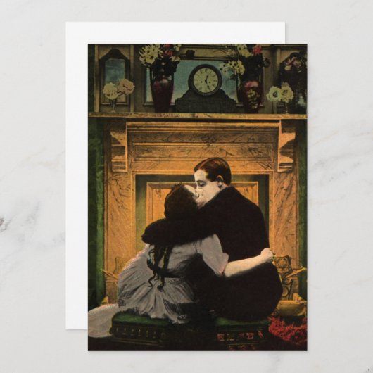 Vintage Liebe und Romantik, Romantischer Feuerplat (Vorne/Hinten)