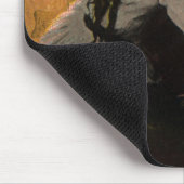 Vintage Liebe und Romantik, Romantischer Feuerplat Mousepad (Ecke)