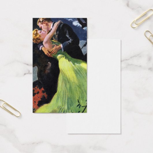 Vintage Liebe und Romantik, romantischer Kuss (Büro)