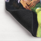 Vintage Liebe und Romantik, romantischer Kuss Mousepad (Ecke)