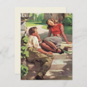 Vintage Liebe und Romantik, Schulliebe (Vorne/Hinten)