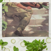 Vintage Liebe und Romantik, Schulliebe Handtuch (Gefaltet)