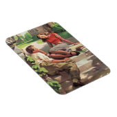 Vintage Liebe und Romantik, Schulliebe Magnet (Rechte Seite)