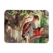 Vintage Liebe und Romantik, Schulliebe Magnet (Horizontal)