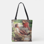 Vintage Liebe und Romantik, Schulliebe Tasche (Rückseite)