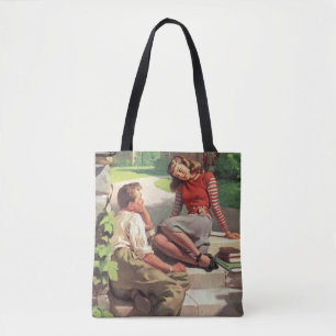 Vintage Liebe und Romantik, Schulsüßigkeiten Tasche