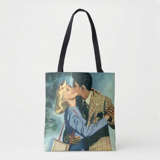 Vintage Liebe und Romantik, Weihnachts-Tanz Tasche (Vorderseite)