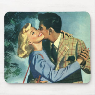 Vintage Liebe und Romantik, Weihnachtstanz Mousepad
