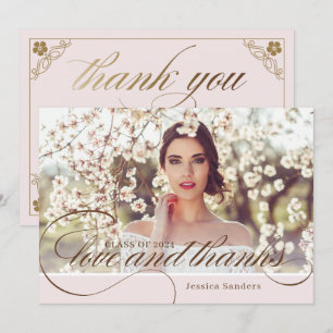 Vintage Liebe und vielen Dank an Foto. Dankeschön  Einladung