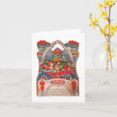 Vintage Liebe Valentin Karte (Gelbe Blume)