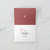 Vintage LIEBE Valentinstag Custom Fotos Karte (Innenseite)