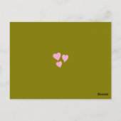 Vintage LIEBE Valentinstag Custom Fotos Postkarte (Rückseite)