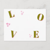 Vintage LIEBE Valentinstag Custom Fotos Postkarte (Vorderseite)