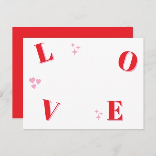 Vintage LIEBE Valentinstag Custom Fotos Postkarte (Vorne/Hinten)