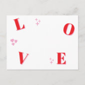 Vintage LIEBE Valentinstag Custom Fotos Postkarte (Vorderseite)