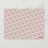 Vintage LIEBE Valentinstag Custom Fotos Postkarte (Rückseite)