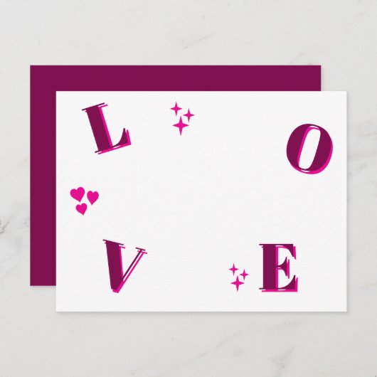 Vintage LIEBE Valentinstag Custom Fotos Postkarte (Vorne/Hinten)