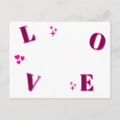 Vintage LIEBE Valentinstag Custom Fotos Postkarte (Vorderseite)