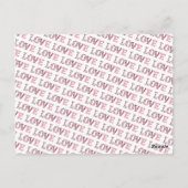 Vintage LIEBE Valentinstag Custom Fotos Postkarte (Rückseite)