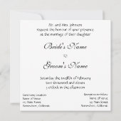 Vintage Liebe, Viktorianische Weihnachtsfeier Einladung (Rückseite)