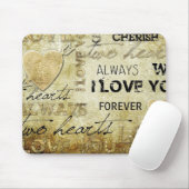 Vintage Liebeherzkunst Mousepad (Mit Mouse)
