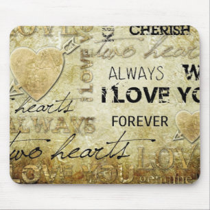 Vintage Liebeherzkunst Mousepad