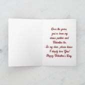 Vintage Liebes Ehemann Tanzen Valentinkarte Feiertagskarte (Innenseite)