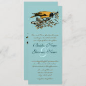 Vintage Liebesvögel Hochzeitseinladung Einladung (Vorne/Hinten)