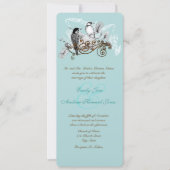 Vintage Liebesvögel Hochzeitseinladung Einladung (Vorderseite)