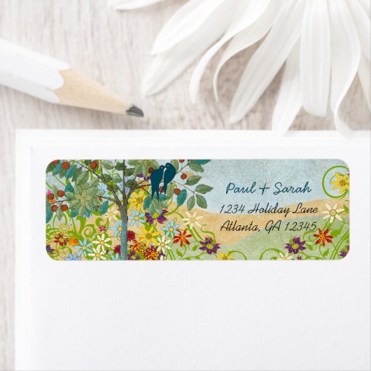 Vintage Liebesvögel Obstbaum Damaskus (Insitu)