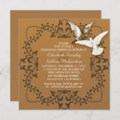 Vintage Liebesvögel Probe Einladungen (Vorne/Hinten)