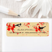 Vintage Liebesvögel Sakura Frühjahrssonne (Insitu)