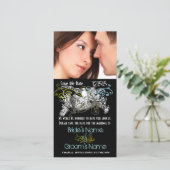 Vintage Liebesvögel Save the Date Ihr Foto (Stehend Vorderseite)