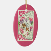 Vintage Liebesvögel Valentinstag Ornament (Rechts)