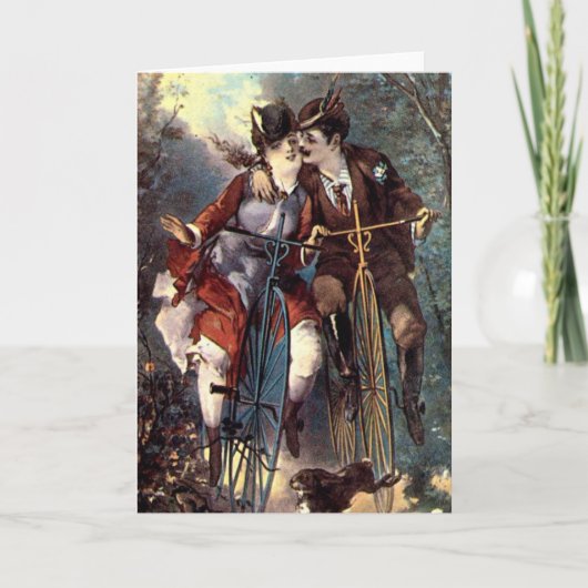 Vintage Liebhaber - Anpassen Feiertagskarte (Vorderseite)