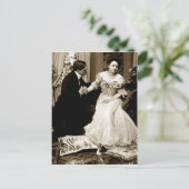 Vintage Liebhaber fotografieren Postkarte (Stehend Vorderseite)