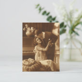 Vintage Liebhaber, Liebe Romantische Musik Postkarte (Stehend Vorderseite)