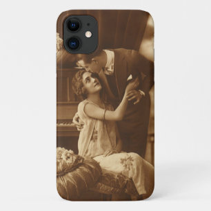 Vintage-Liebhaber, Liebesromantik romantische Musi iPhone 11 Hülle