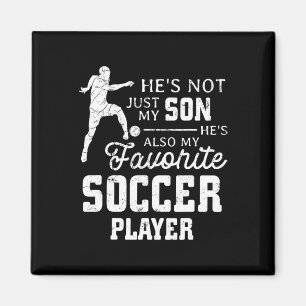 Vintage Lieblingsfußballspieler Sohn Familien-Matc Magnet