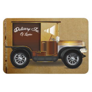 Vintage Lieferwagen Magnet