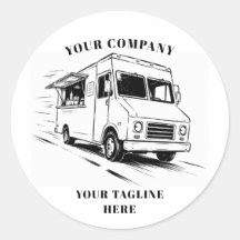 Vintage-Lieferwagen-Skizze-Illustration