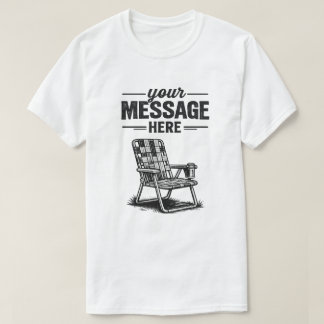 Vintage-Liegestuhl mit individueller Nachricht Som T-Shirt