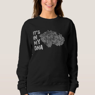 Vintage liegt in meiner DNA Tschechien Umrisskarte Sweatshirt