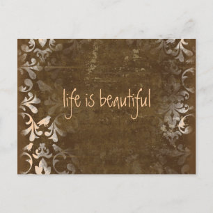 Vintage Life is Beautiful Postkarten