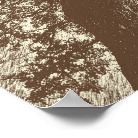 Vintage Life Print Poster (Ecke)